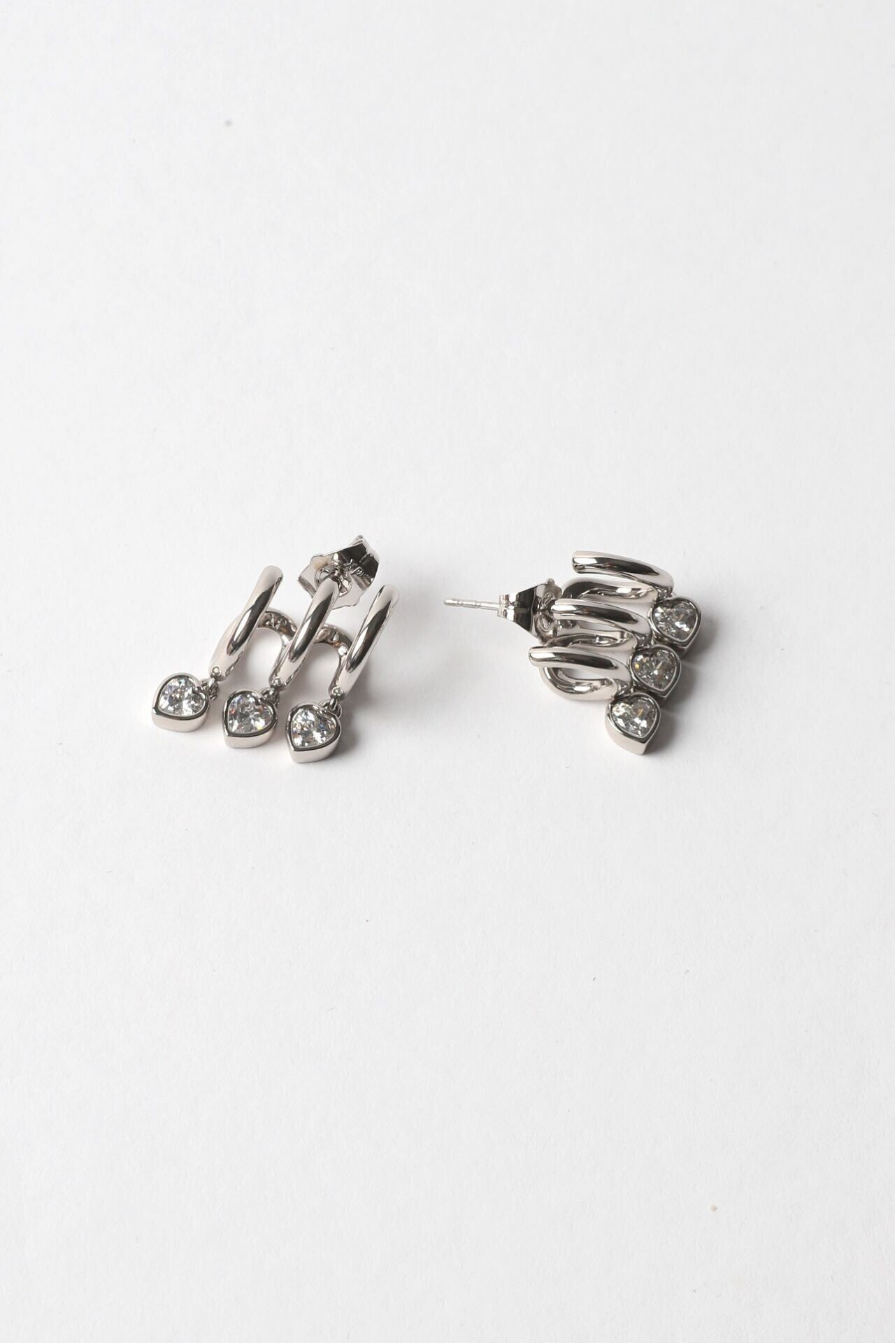 Neesa VIP 3'lü Set Kalp KüpeGold Silver