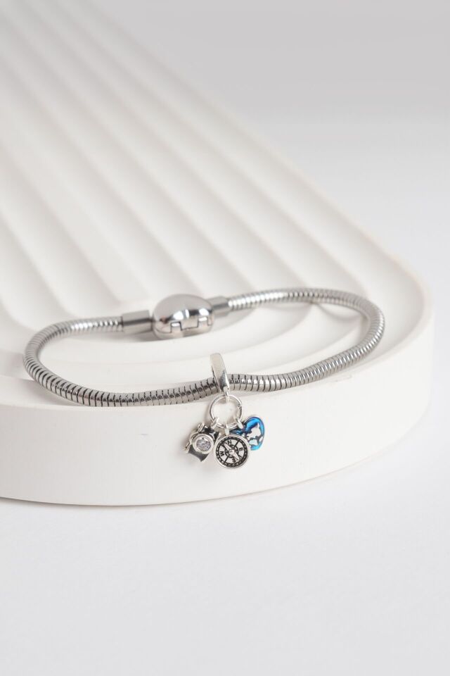 Neesa Silver Pandora CharmSilverCharm 1 Silver - Charm 10