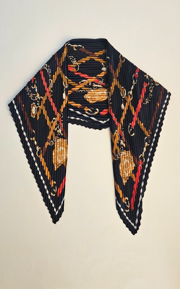 Neesa Marka Model Piliseli Fular Lacivert