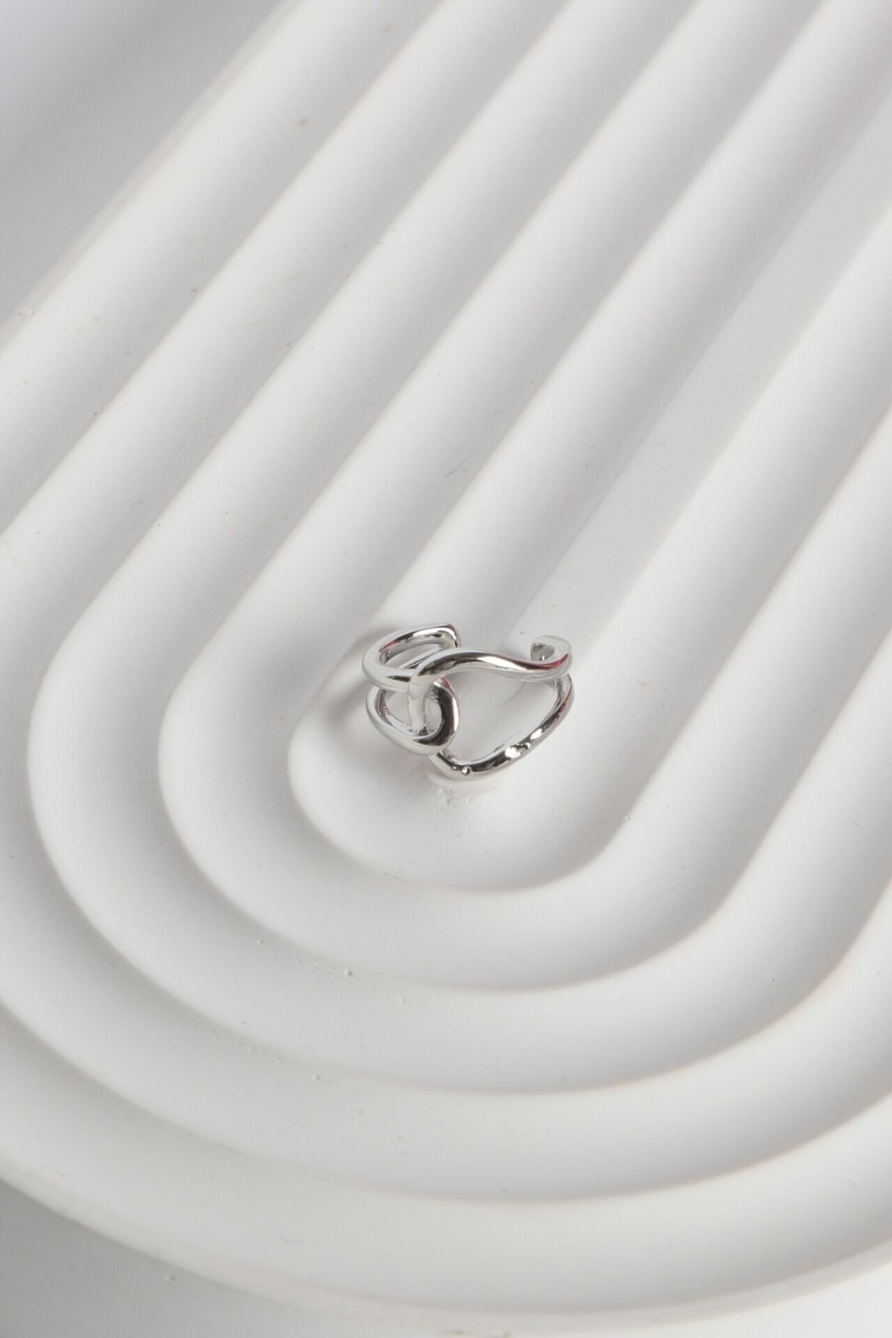 Neesa Özel Seri Küpe Kıkırdak Gold Silver