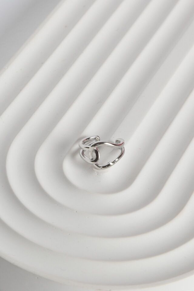 Neesa Özel Seri Küpe Kıkırdak Gold Silver