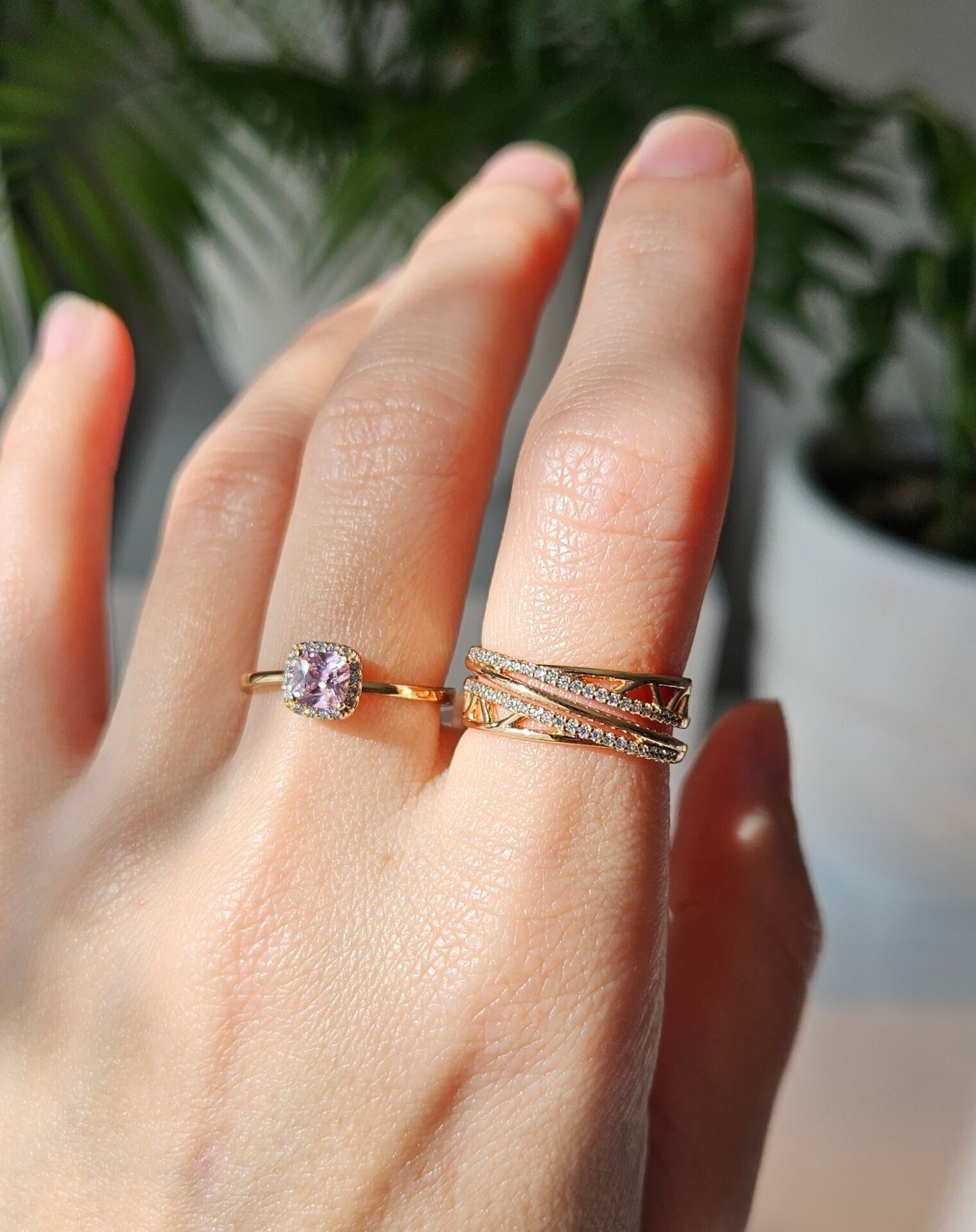 Neesa Marka Model Vip Gold Zirkon Taşlı Yüzük