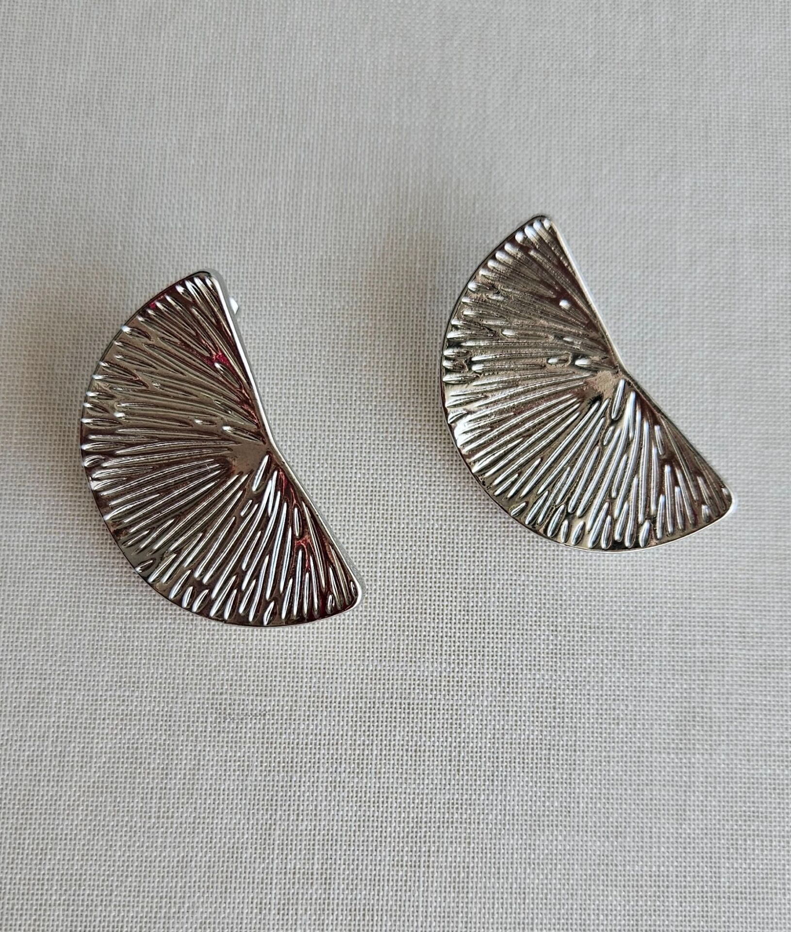 Neesa Silver Desenli D Küpe