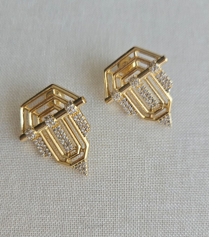 Neesa Çelik Marka Gold Küpe