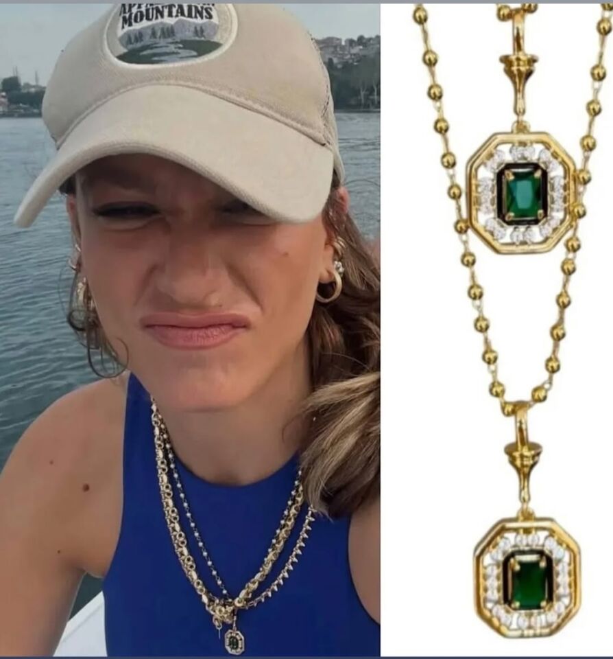 Neesa Marka Model Gold Kolye