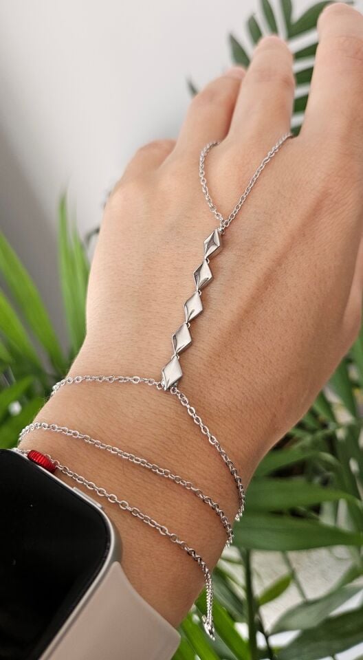 Neesa Silver Baklava Model Şahmeran