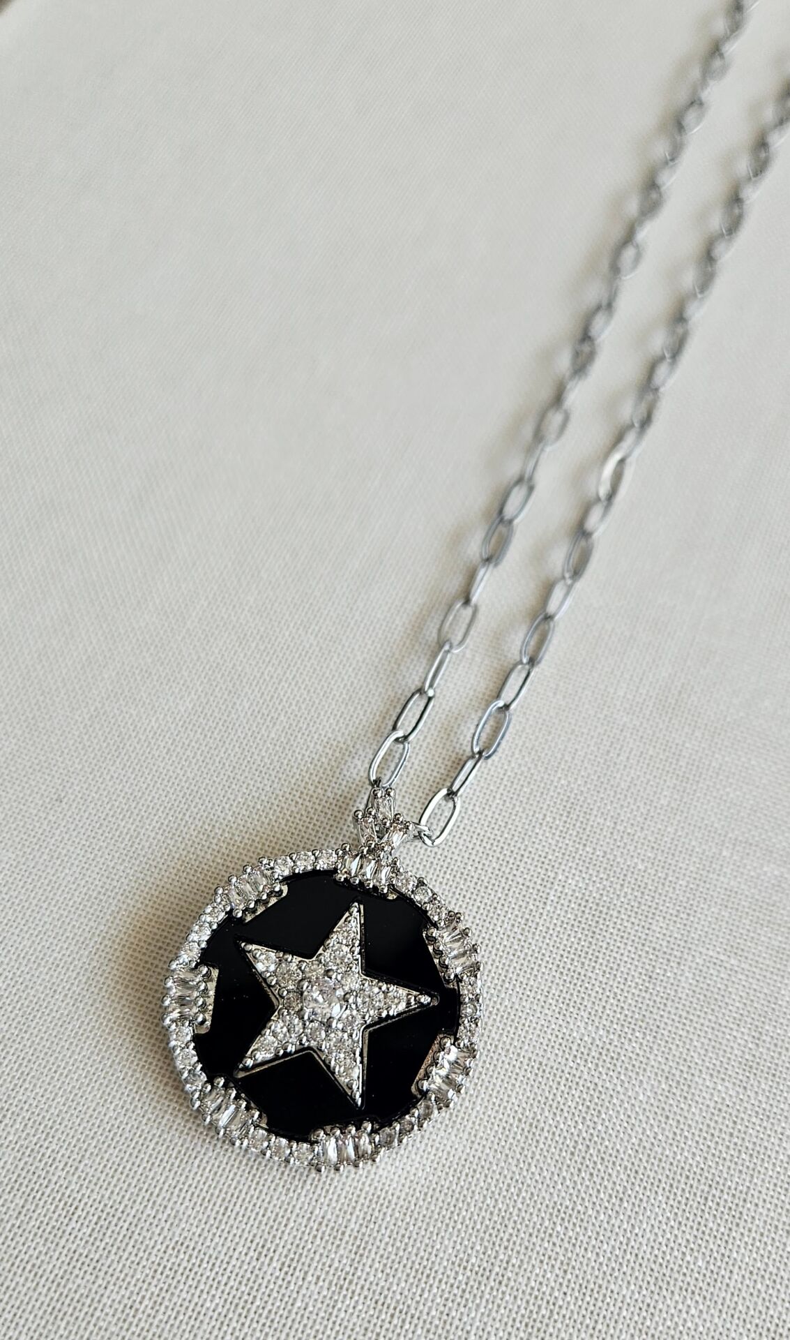 Neesa Silver Taşlı Yıldız Kolye