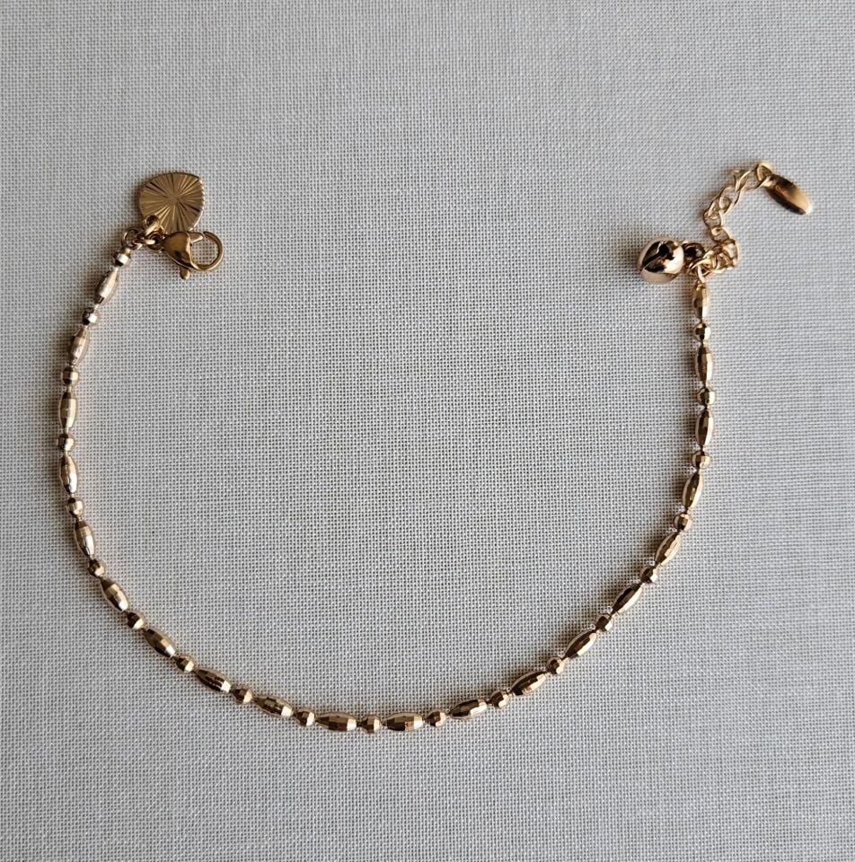 Neesa Vip Gold Lazer Kesim Topçuk Bileklik