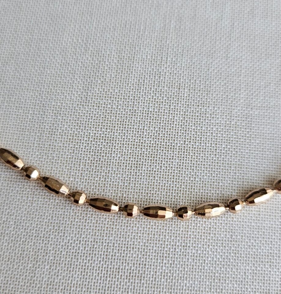 Neesa Vip Gold Lazer Kesim Topçuk Bileklik