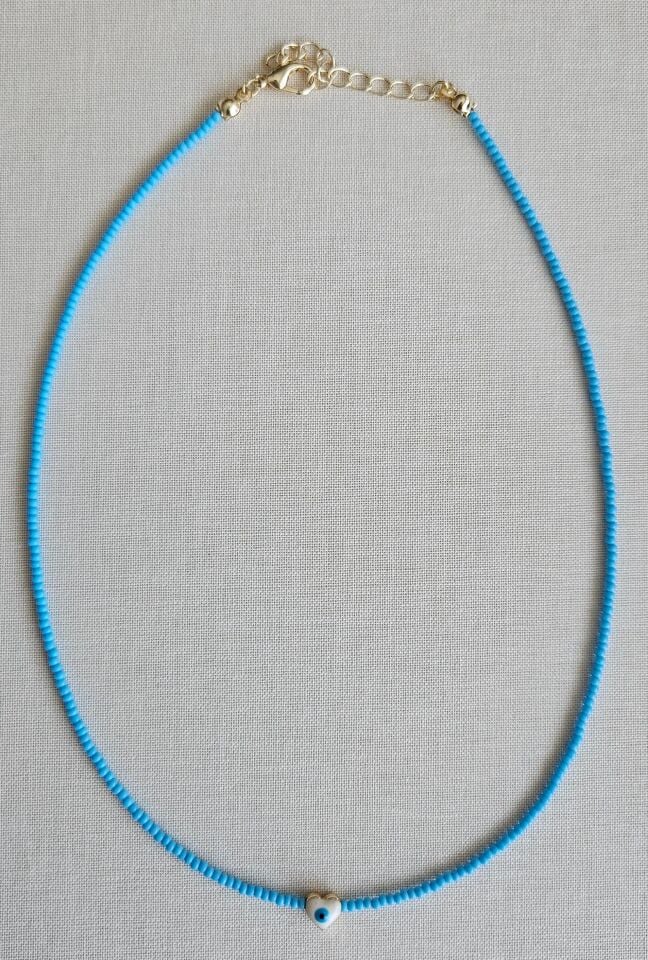 Neesa Nazar Boncuklu Mavi Kolye