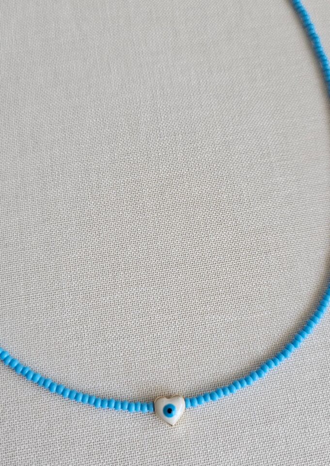 Neesa Nazar Boncuklu Mavi Kolye