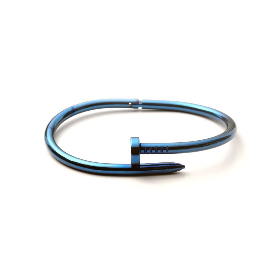 Çelik Kelepçe Çivi Model SadeGece Mavisi