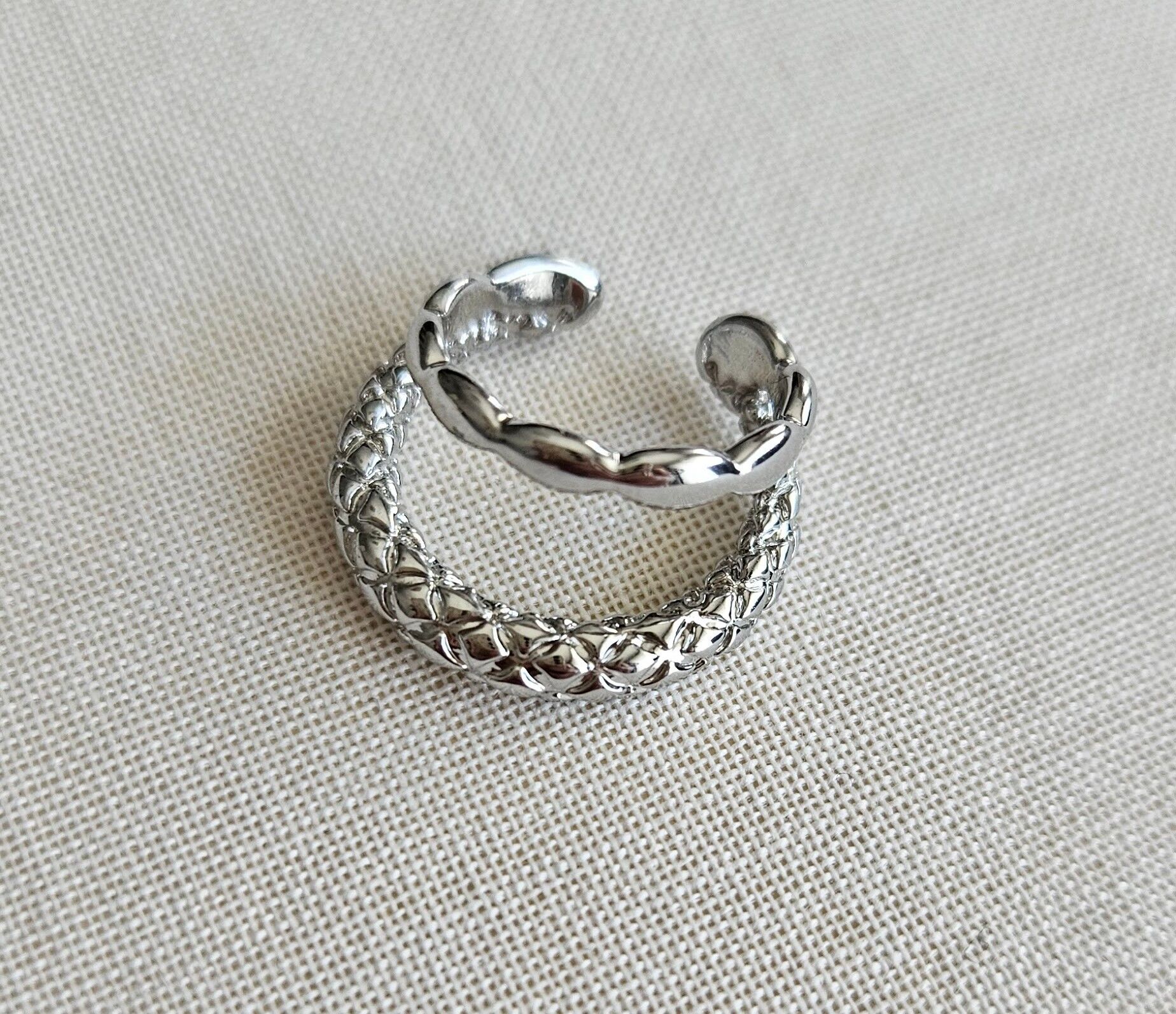 Neesa Silver Çoklu Kıkırdak Küpe