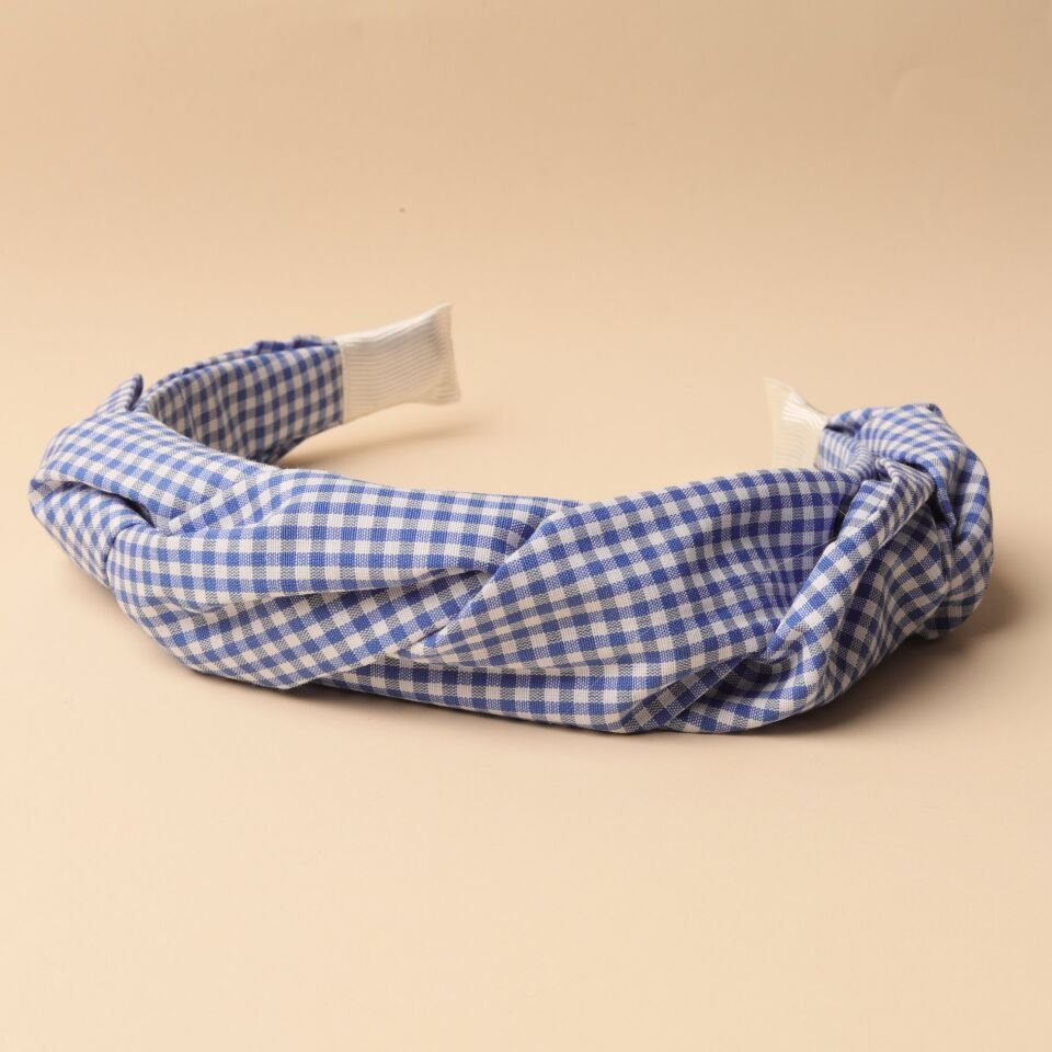 Kumaş Pötikare Taç Mavi