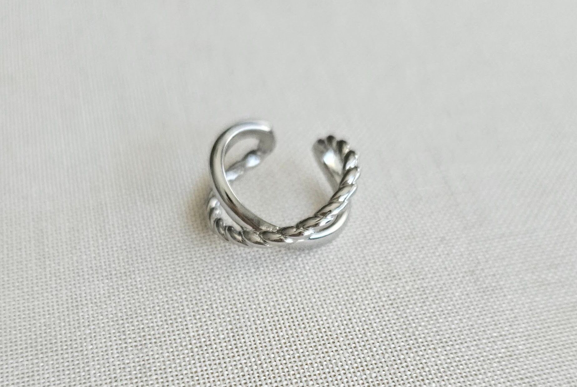 Neesa Silver Çoklu Kıkırdak  X Küpe