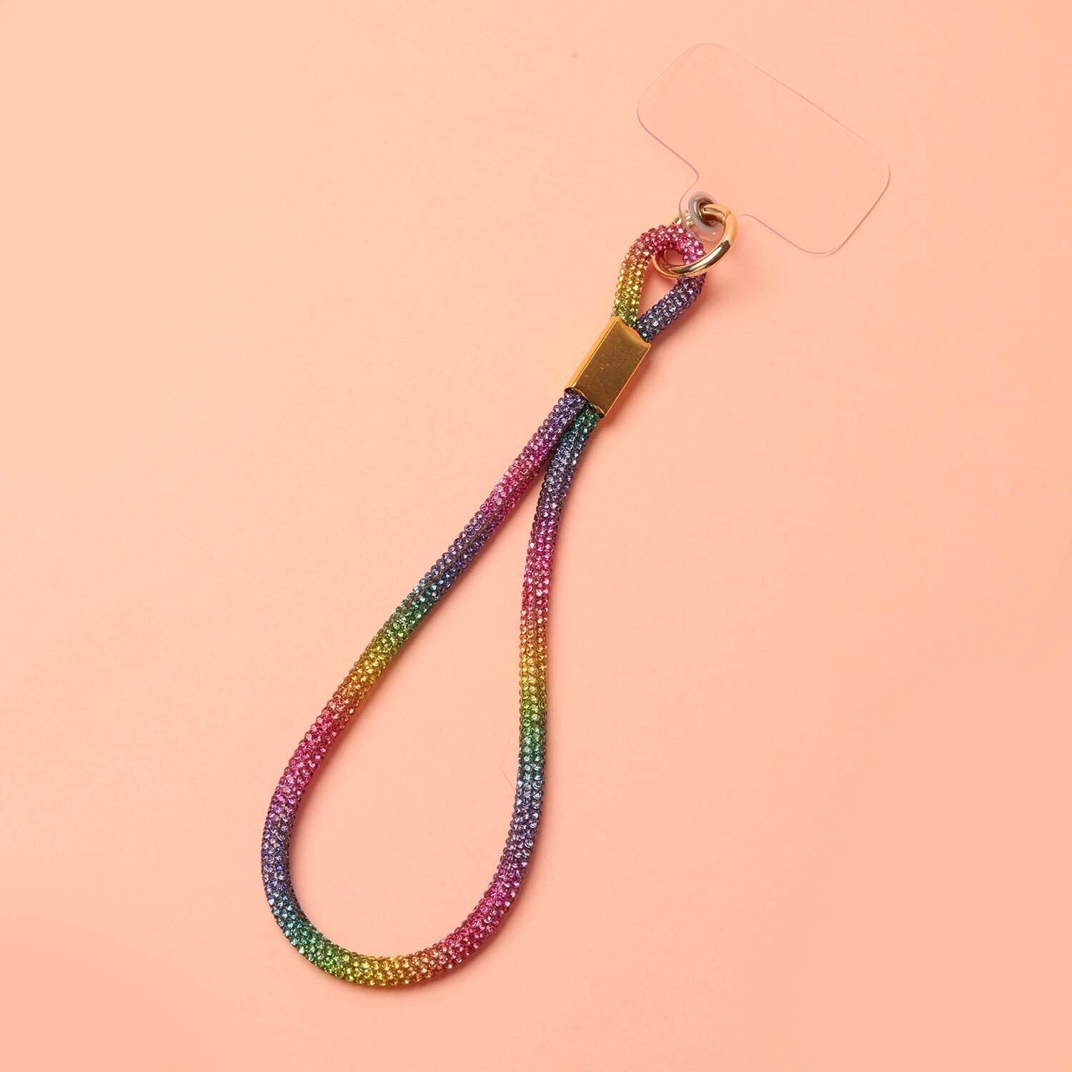 Neesa Taşlı Telefon Askısı Parlak (Parıltılı) Renkli20cm