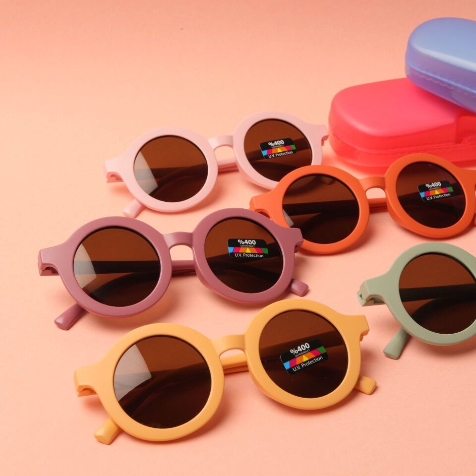 Neesa İskandinav Model Unisex Çocuk Güneş Gözlüğü - UV 400 Korumalı - Kutu HediyeliTuruncu Gözlük