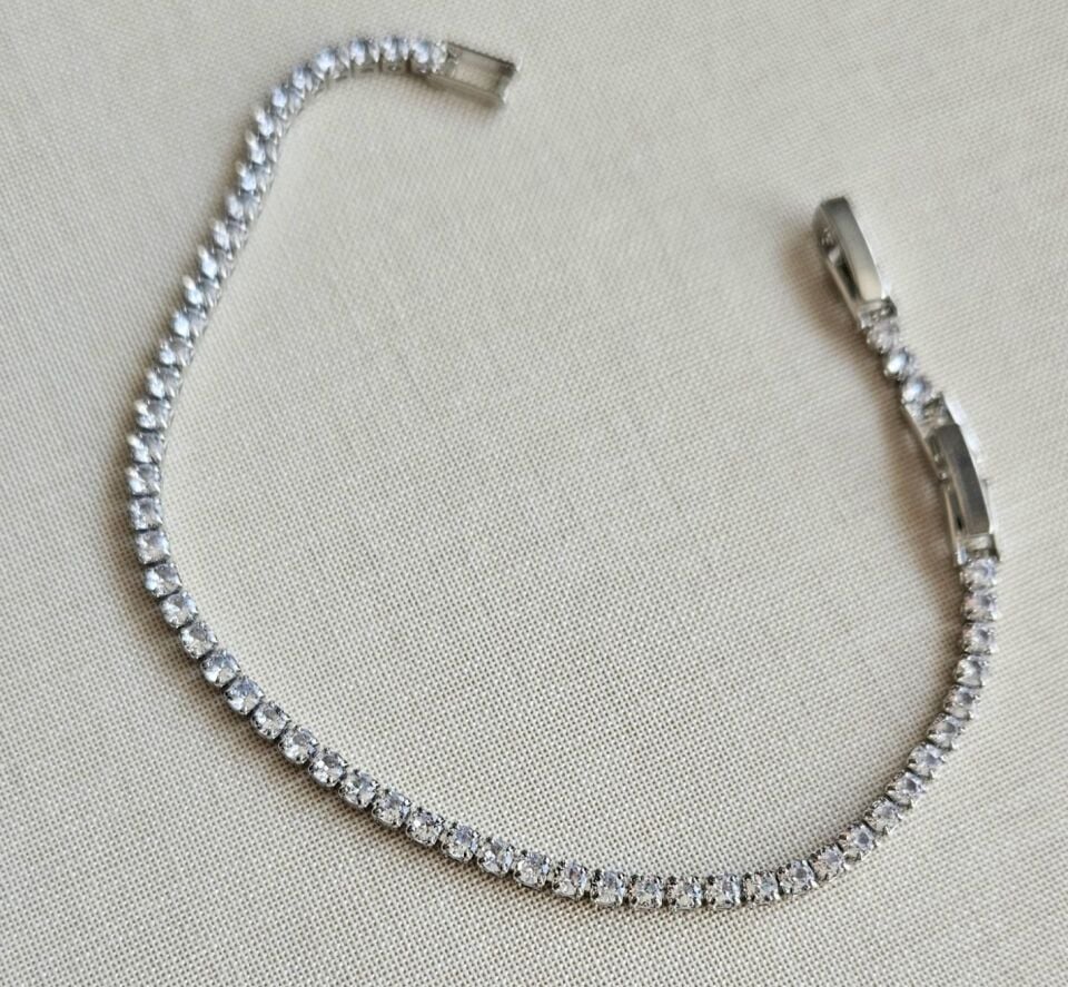 Neesa Çelik Silver Su Yolu Bileklik 17cm+2 cm