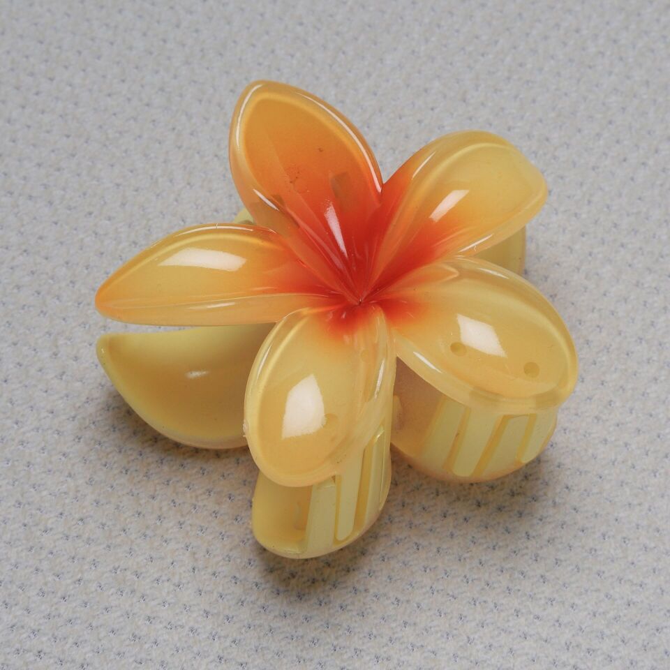 Neesa Lotus Çiçek Model Mandal Toka 8,5 cmSarı