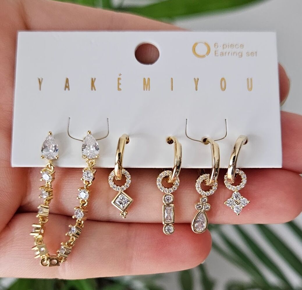 Neesa Vip 6'lı Küpe Seti