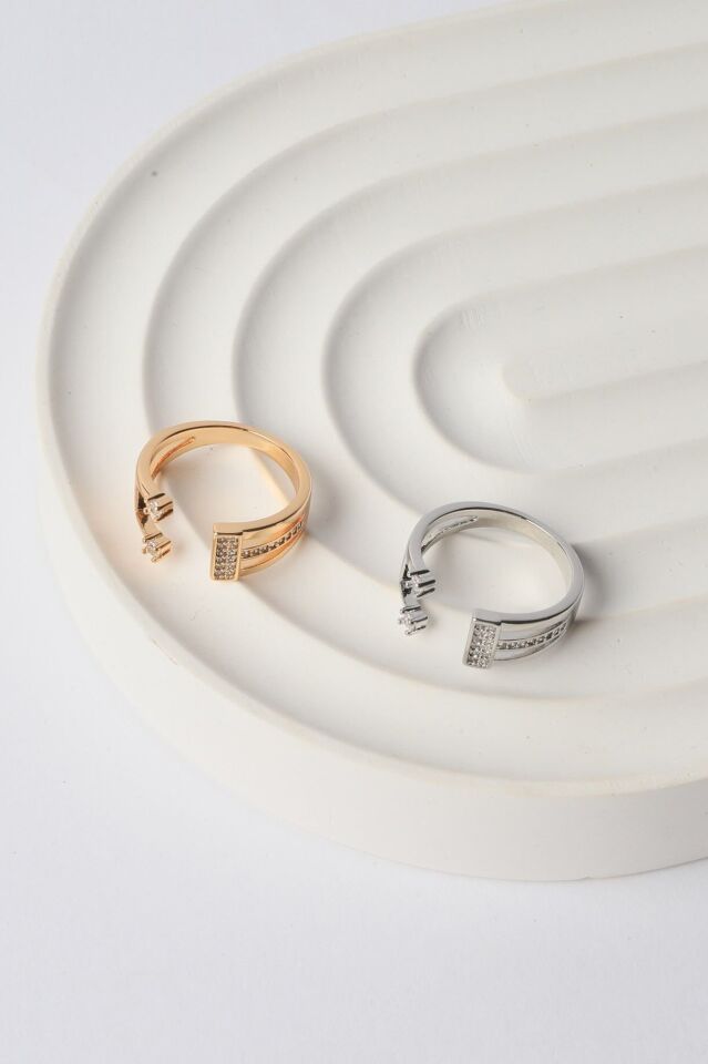 Neesa Çelik Yüzük Gold