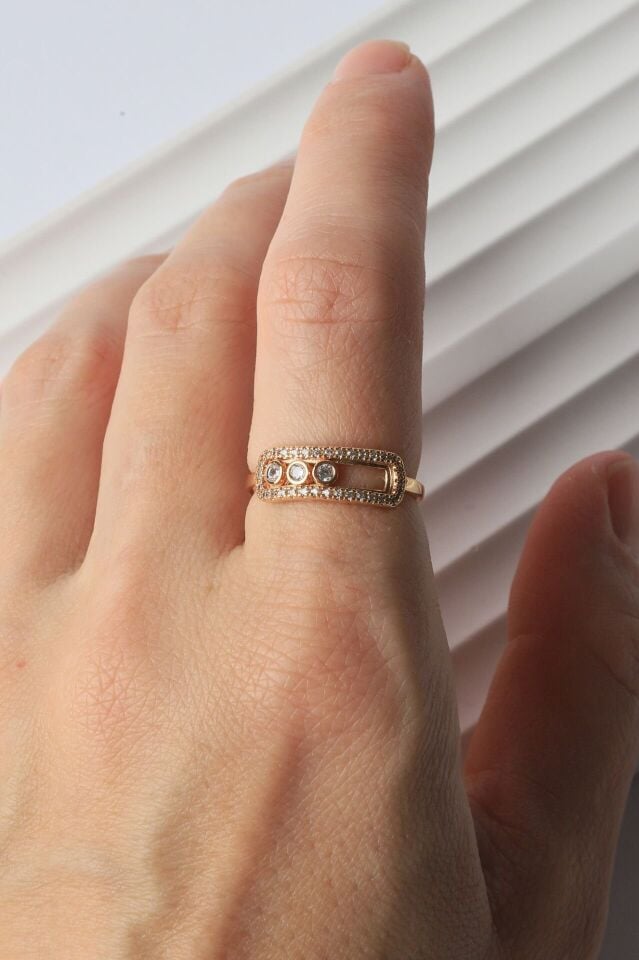 Neesa Çelik Yüzük Gold