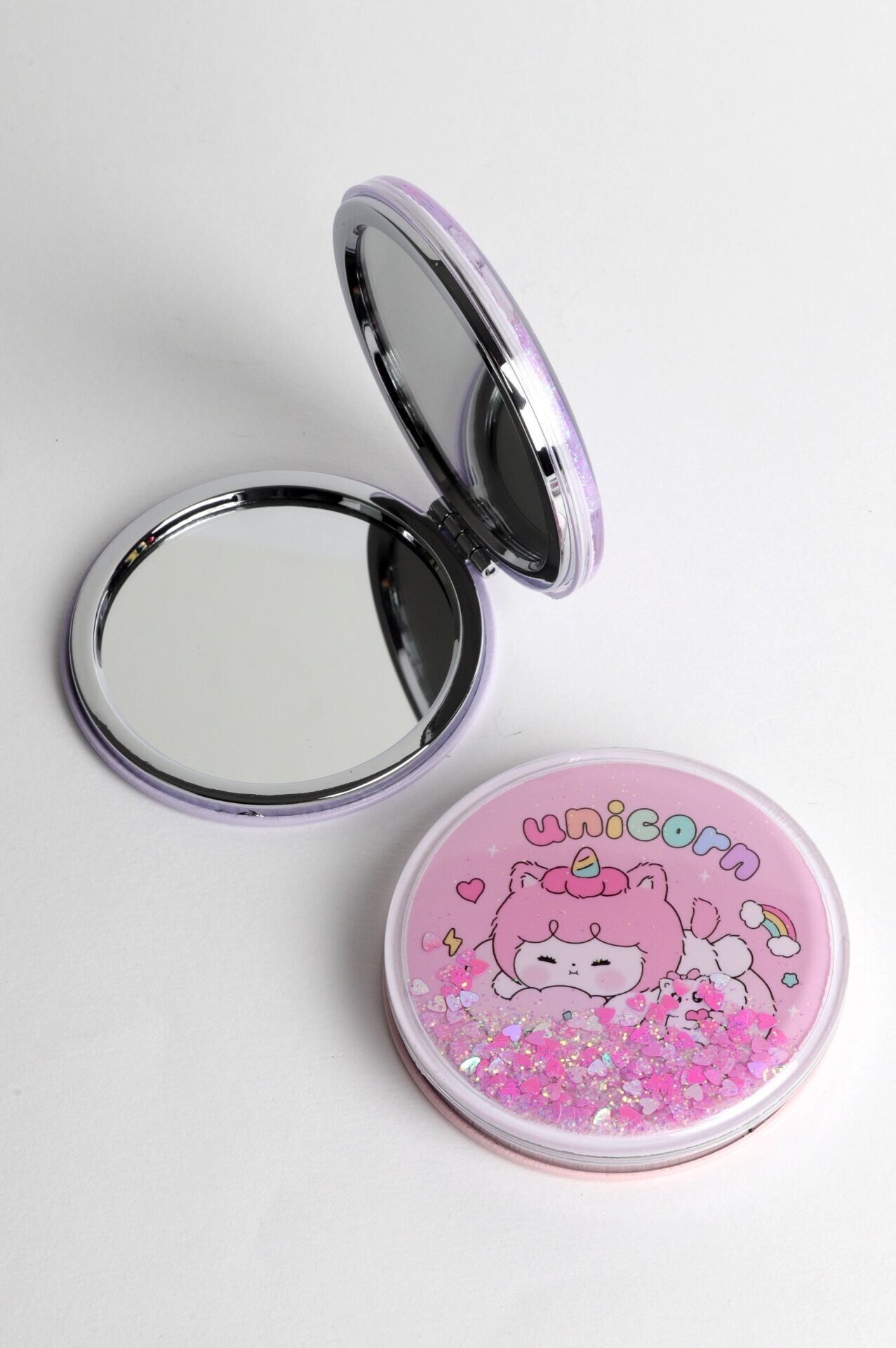 Neesa Kedi Unicorn Sulu Cep Aynası 7,2x7,2 cmAyna 1