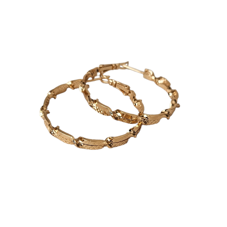 Neesa Vip Gold Halka Küpe