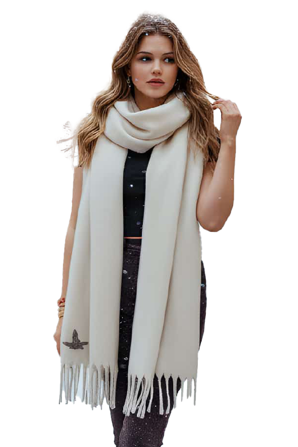 Neesa Bymn Marka Yumoş Şal Ekru