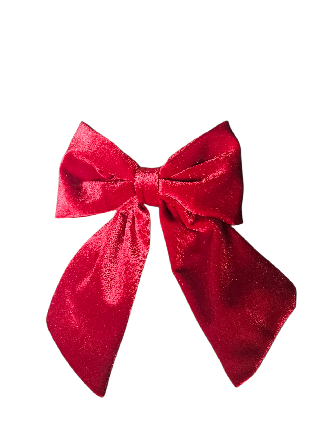 Neesa Kırmızı Kadife Fiyonk Toka