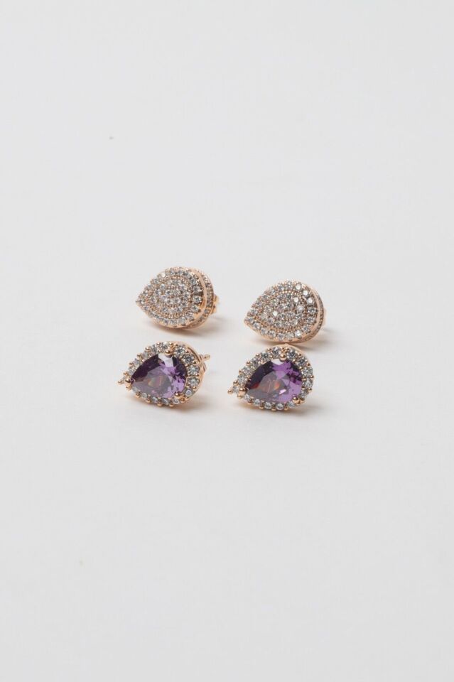 Neesa VIP Damla Model Küpe 8mmx10mmGold