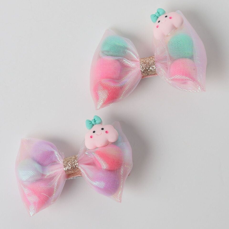 Neesa 2'li Papyon Pens Toka İçi Renkli Toplu Lila