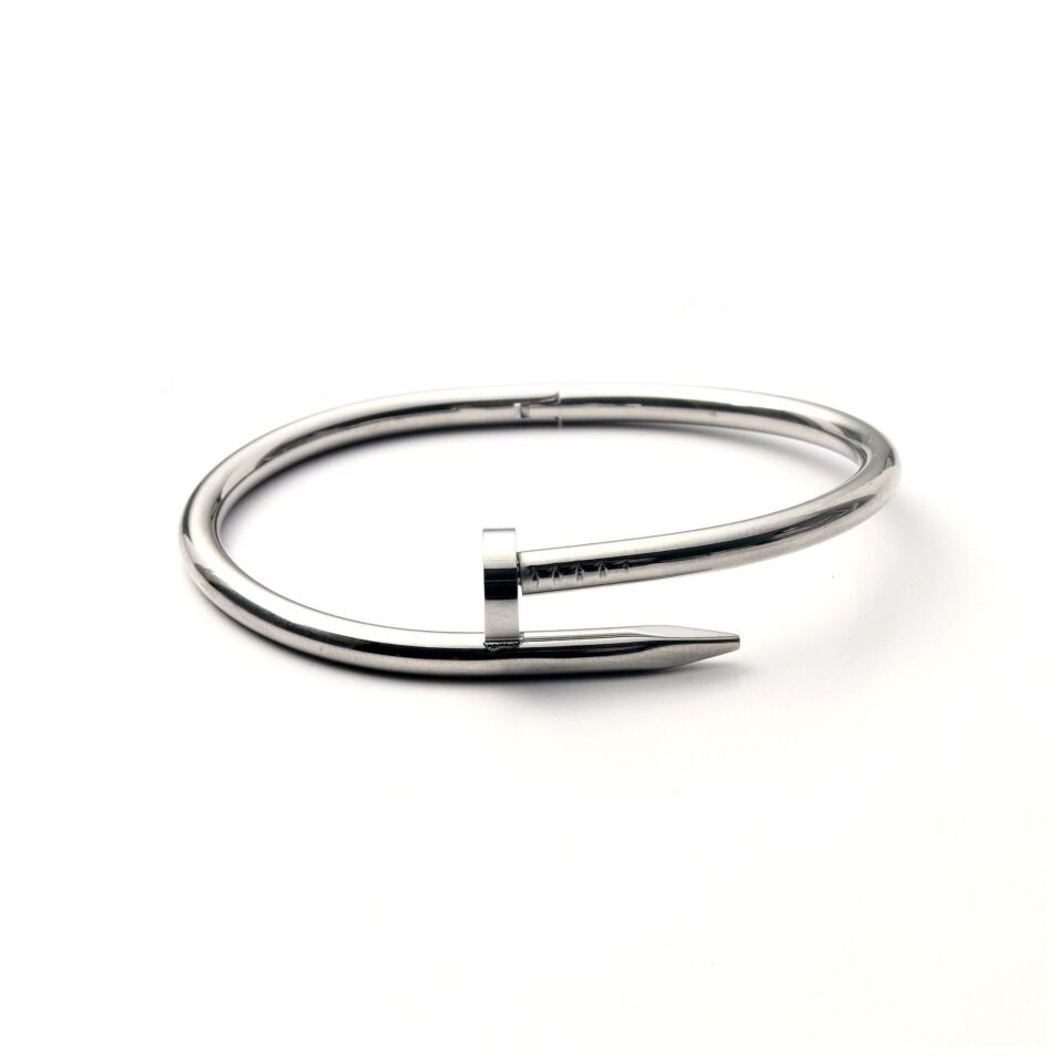 Çelik Kelepçe Çivi Model SadeGece Mavisi Silver