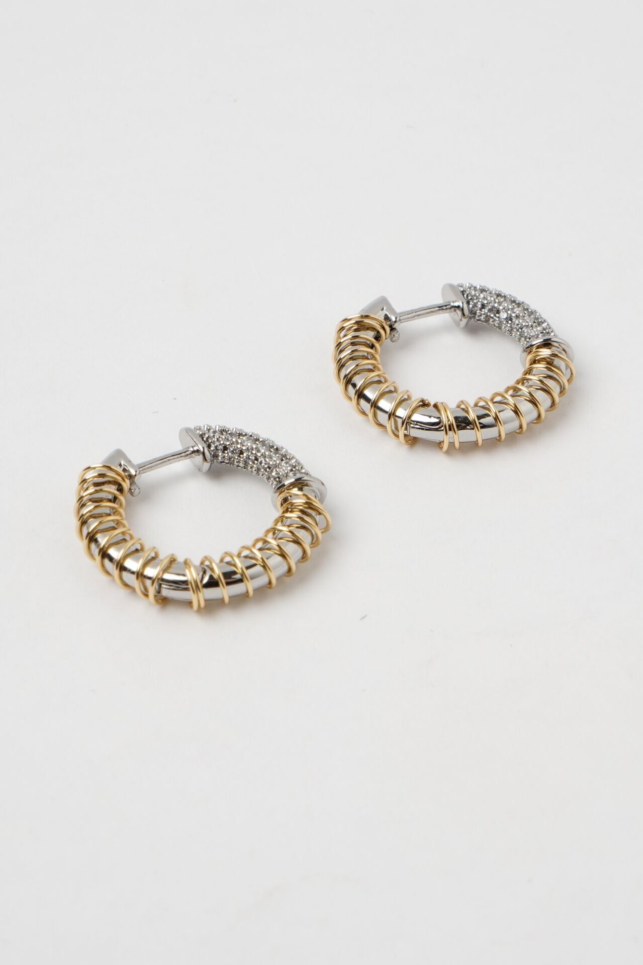 Neesa Özel Seri Marka Model Halka Küpe Gold