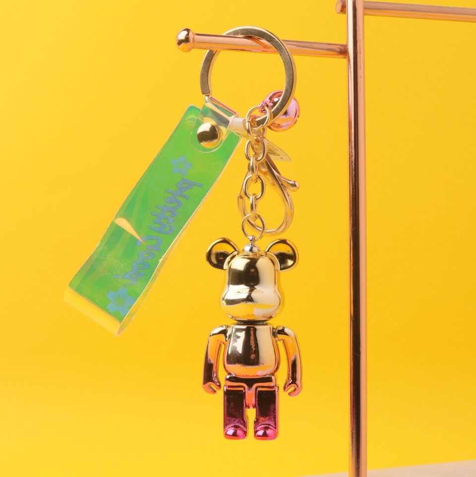 Giftpoint Neesa Mini Robot Fare Akrilik Anahtarlık - Çanta AksesuarıGold Mor