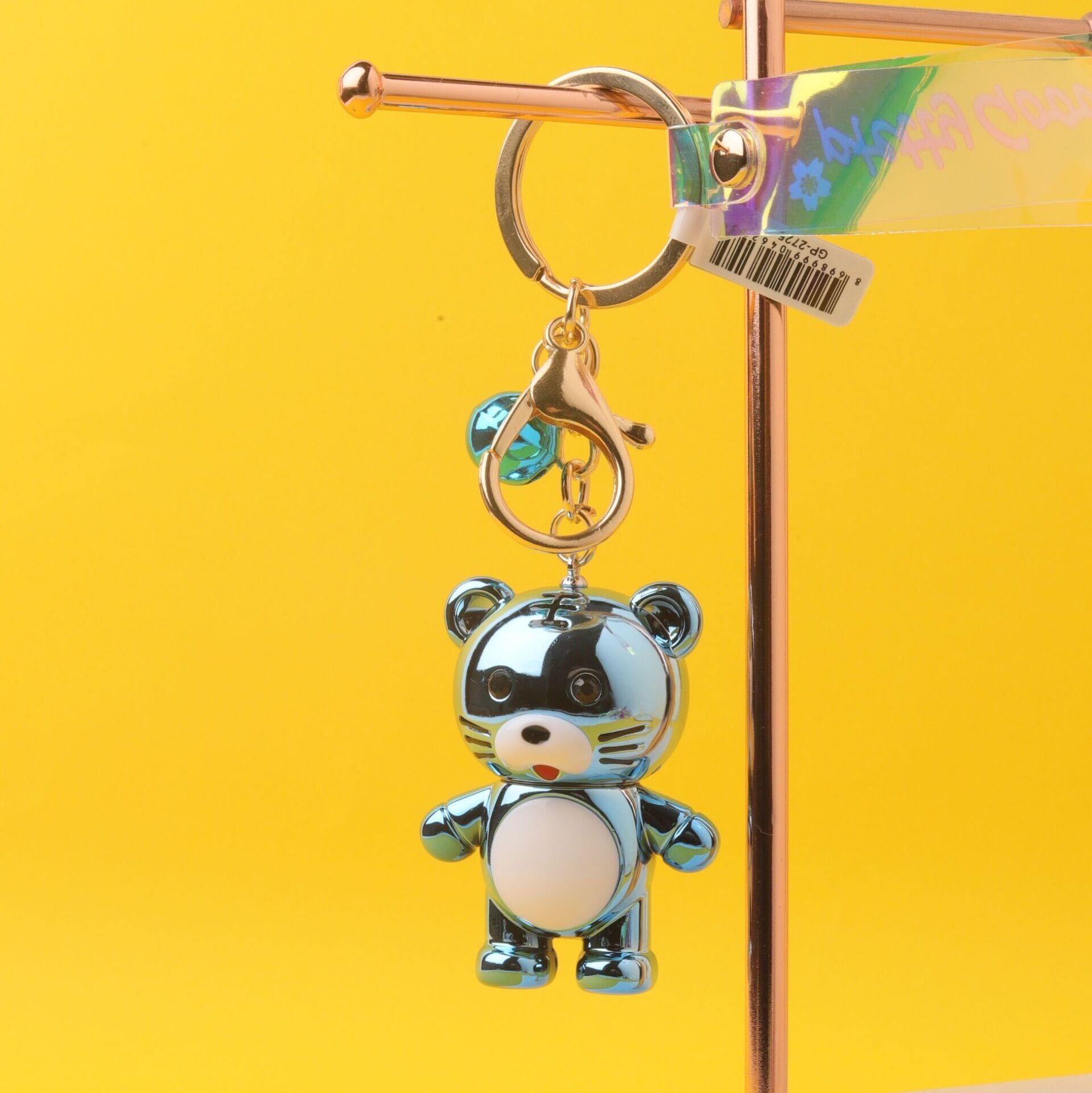 Neesa Metalik Sevimli Ayıcık Anahtarlık - Çanta AksesuarıMavi