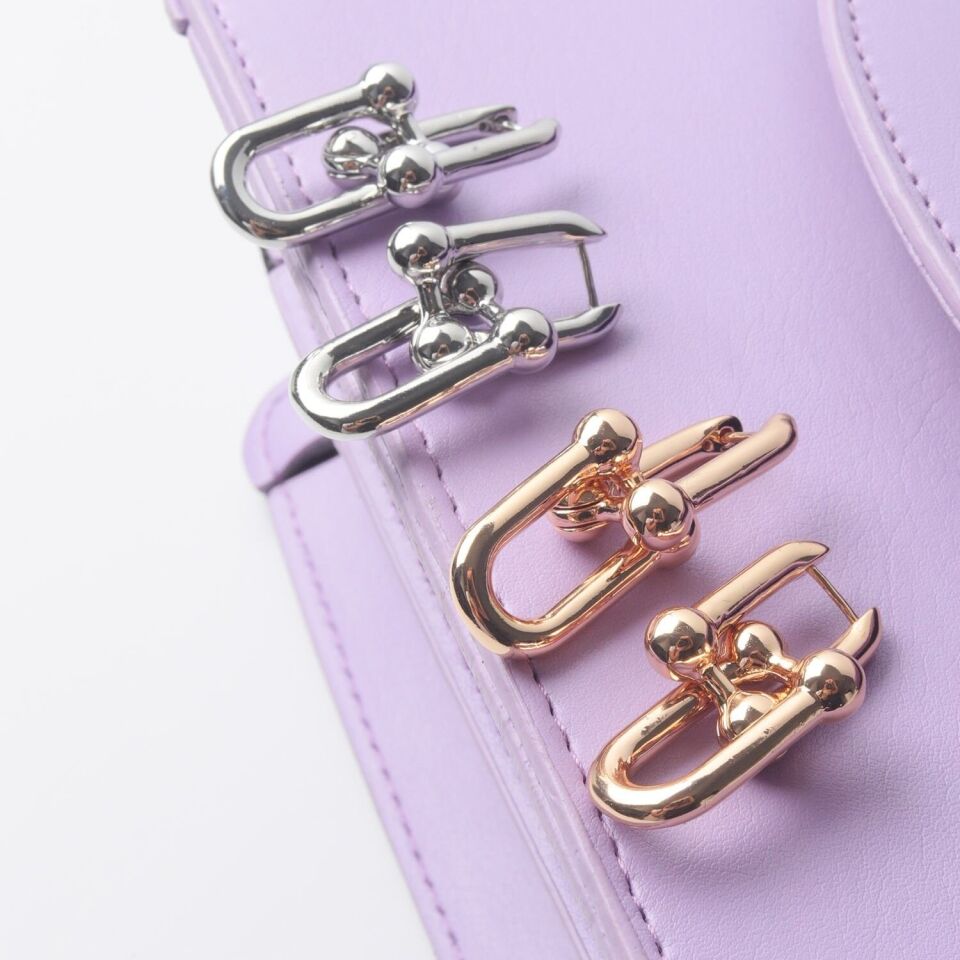 Neesa Marka Model Maxi Boy Özel Seri Küpe Gold