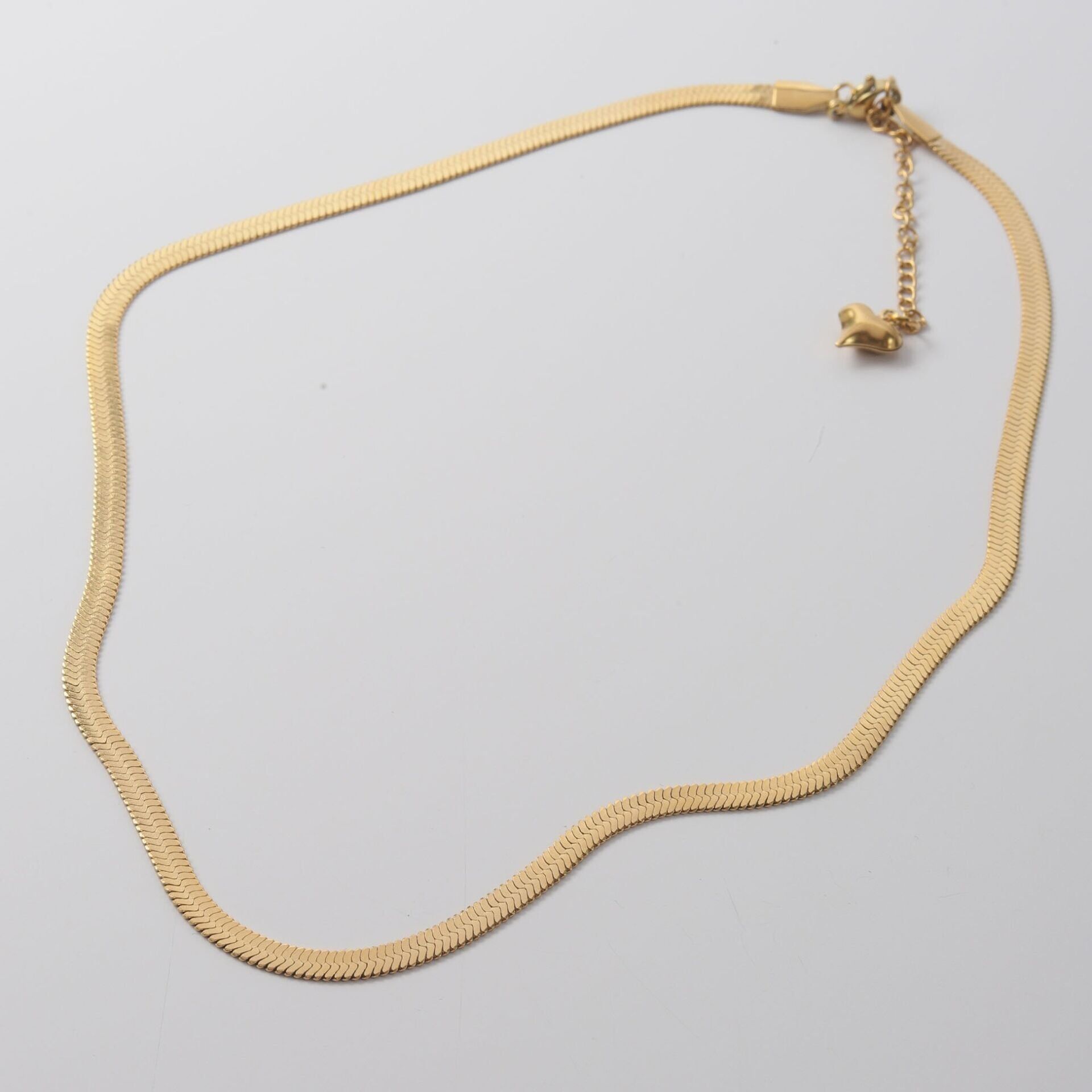 Neesa Çelik İtalyan Zincir Kolye 45cm Gold