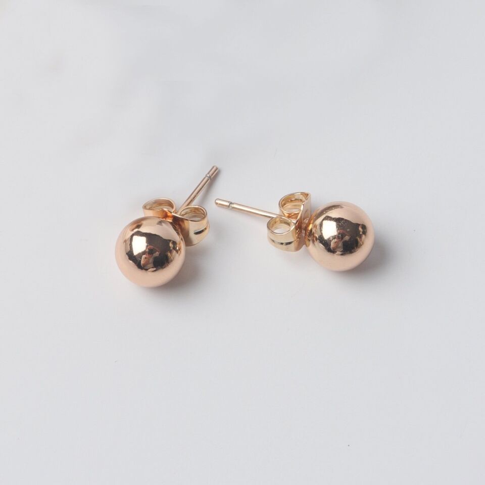 Neesa VIP Tek Taş KüpeGold1 Gold - 3