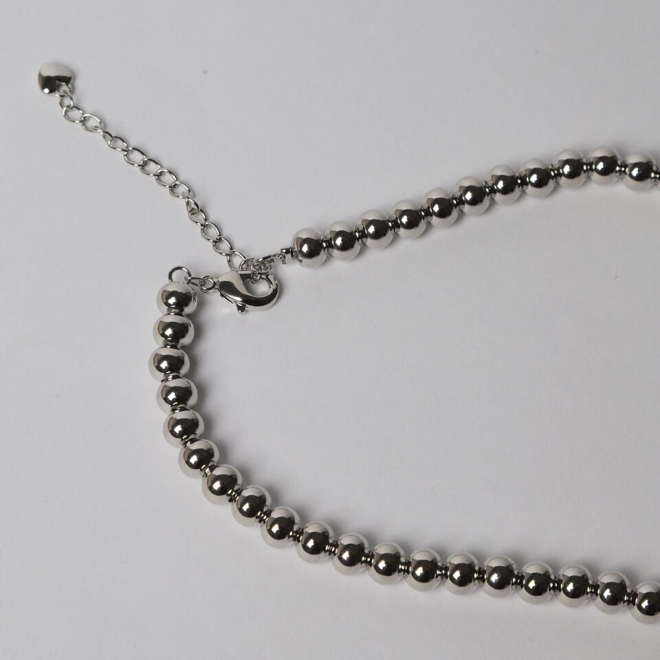 Neesa VIP Topçuk Kolye 40+5cmSilver