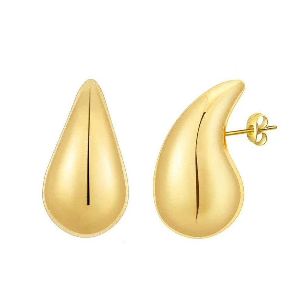 Neesa Çelik Su Damlası Marka Küpe 3 CmGold