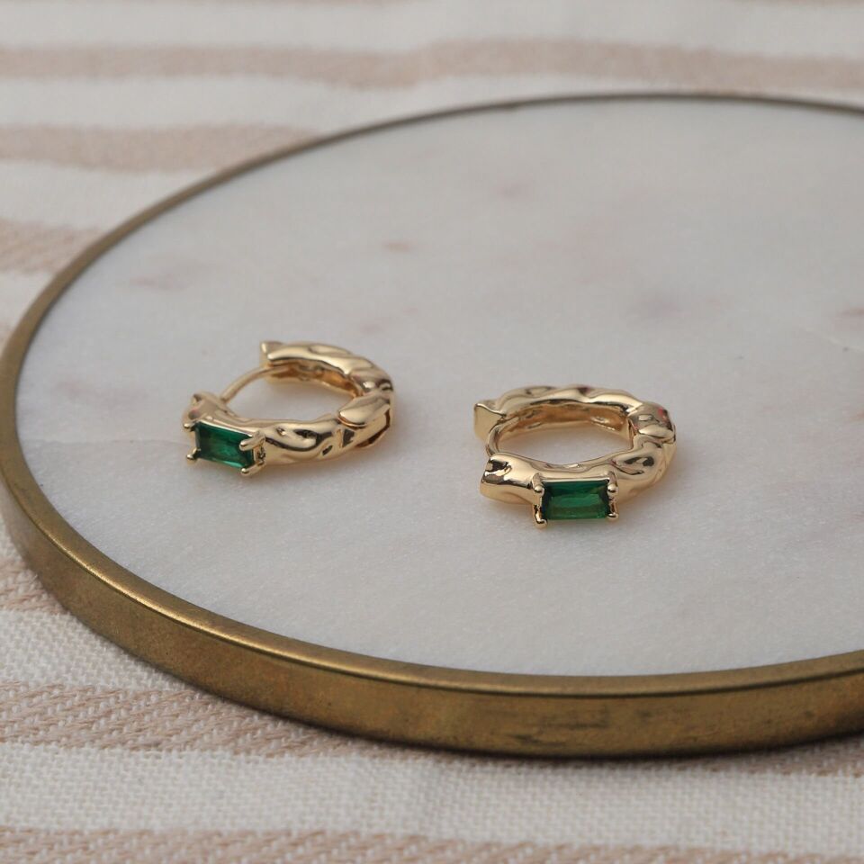 Neesa VIP Tektaş Küpe 1.7 CmGold