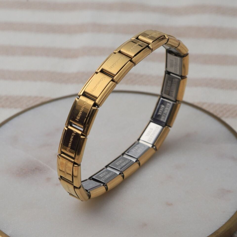 Neesa Çelik Esnek Bileklik 6 Cm Gold