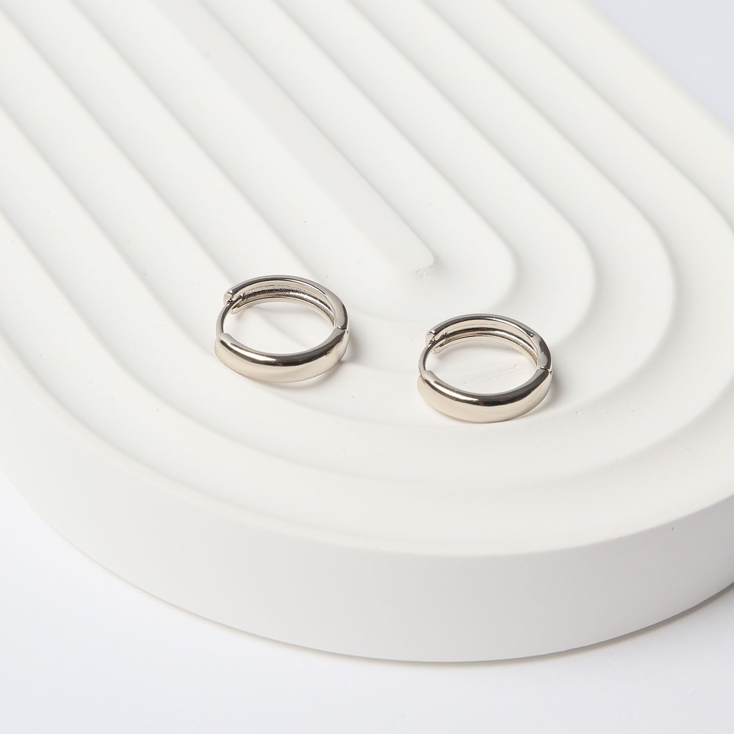 Neesa VIP Halka Küpe Silver20mm