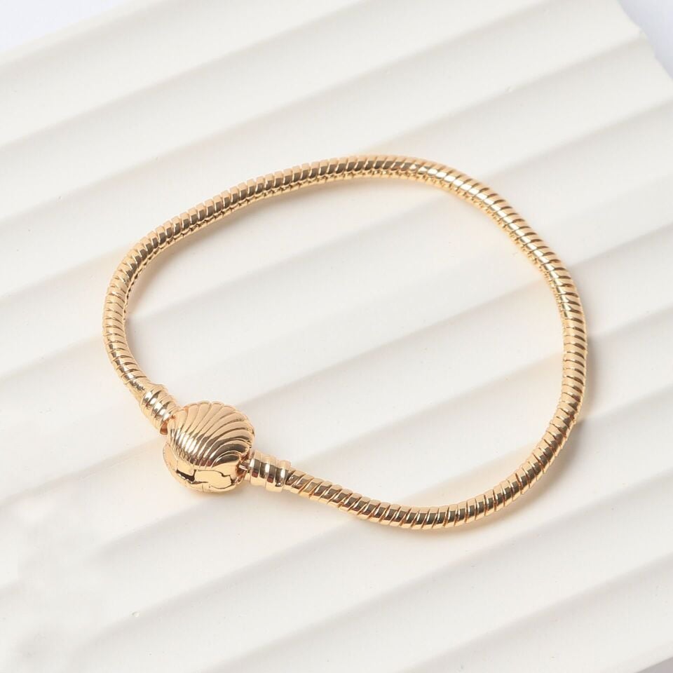 Neesa Çelik Midye Model PandoraGold