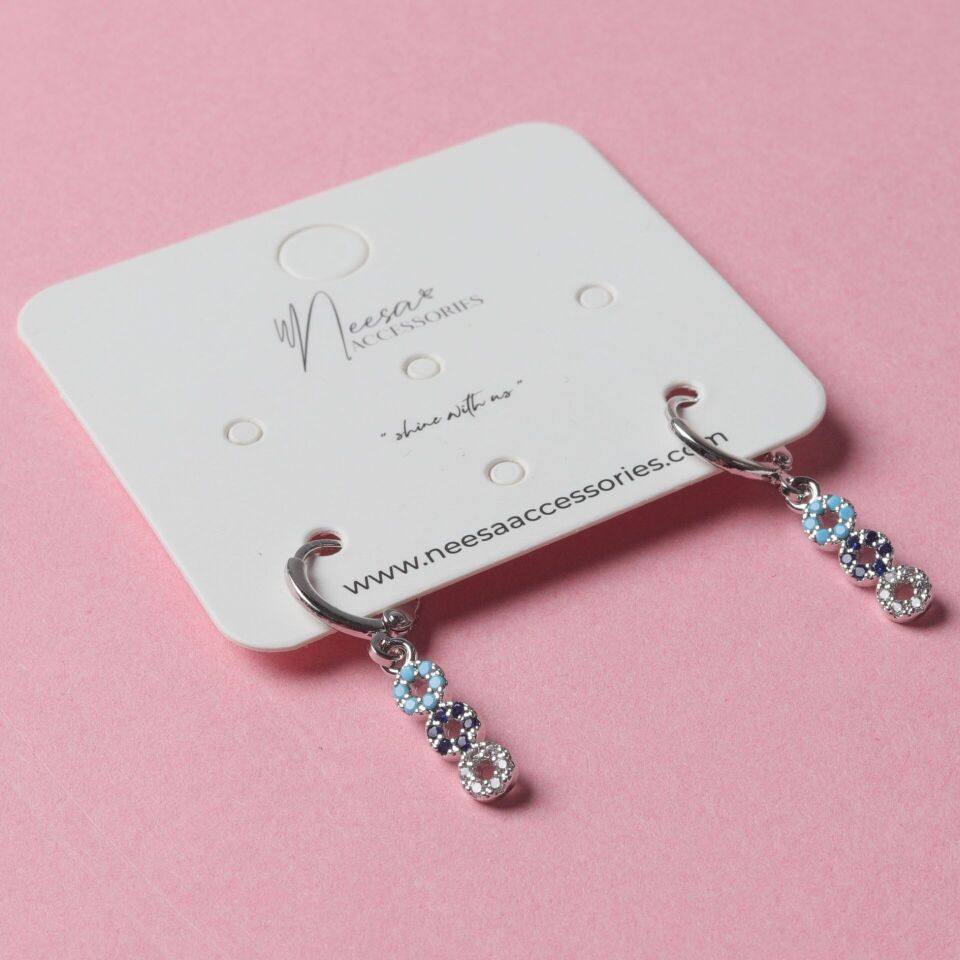 Neesa VIP Mini Sallantılı KüpeGold Silver