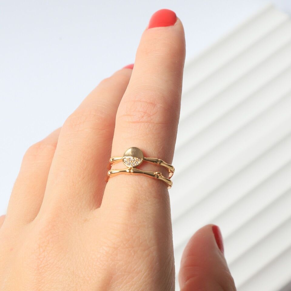 Neesa Özel Seri Ayarlanabilir YüzükGold