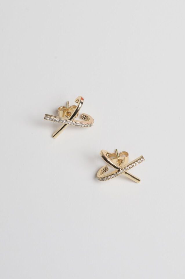 Neesa Özel Seri X Küpe Gold