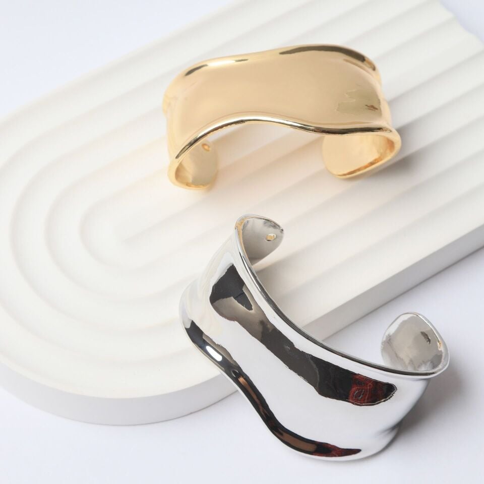 Neesa TIF Marka Model Bileklik 28mmGold Silver